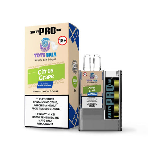 Salty Pro Bar Citrus Grape Disposable Vape | Shosha Vape NZ